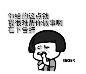 seo心声：你给的这点钱